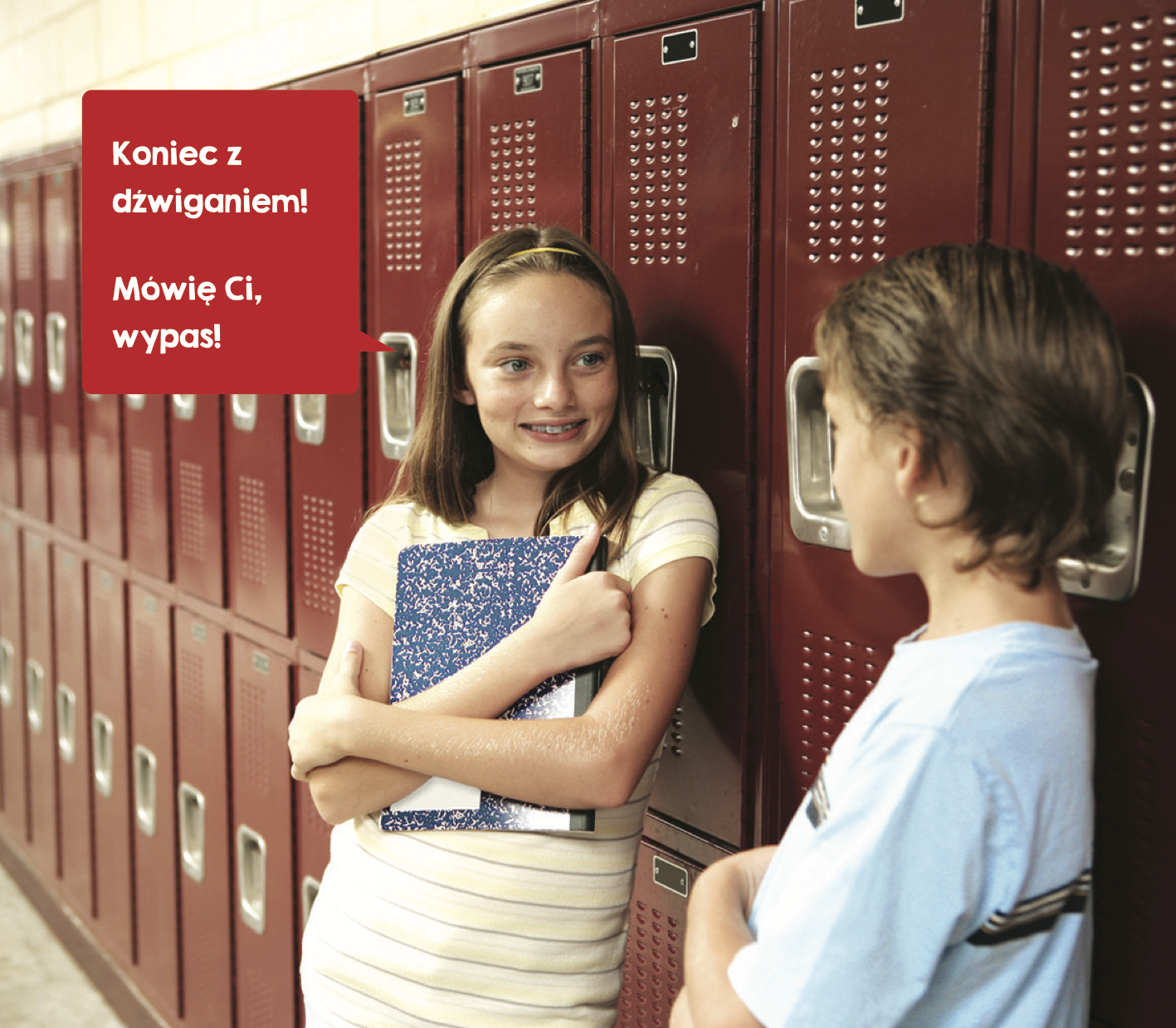 Uczeń przy szafce szkolnej Perfect Box